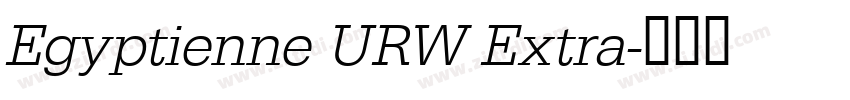 Egyptienne URW Extra字体转换